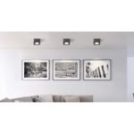 Spot LED aluminiu gri închis, plastic gri, plastic transparent, LxLxH: 117x117x55mm, incl. LED 6,5W 230V, sursă 730lm, ieșire 360lm, 3000K - imagine 2