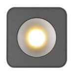 Spot LED aluminiu gri închis, plastic gri, plastic transparent, LxLxH: 117x117x55mm, incl. LED 6,5W 230V, sursă 730lm, ieșire 360lm, 3000K - imagine 5