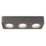 Spot LED aluminiu gri închis, plastic gri, plastic transparent, LxLxH: 332x117x55mm, incl. LED 14W 230V, sursă 1600lm, ieșire 780lm, 3000K - imagine 4