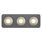 Spot LED aluminiu gri închis, plastic gri, plastic transparent, LxLxH: 332x117x55mm, incl. LED 14W 230V, sursă 1600lm, ieșire 780lm, 3000K - imagine 5