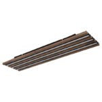 Plafonieră metal negru mat, MDF aspect lemn închis, aluminiu negru mat, plastic opal, LxWxH: 800x200x50mm, incl. LED 30W 230V, sursă 3100lm, ieșire 1500lm, 3000K - imagine 3