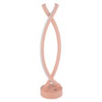 Lampa de masa plastic culoare piersici mat, plastic opal, cablu PVC alb, touch on/off, dimmer tactil continuu, USB-A 2.0 - USB-C, baterie inclusa CR18650 1800mAh, LxLxH: 125x100x410mm, lungime cablu 1000mm, incl 230V, sursa 70lm, iesire 25lm, 3000K - imagine 3