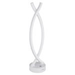 Lampă de masă plastic alb mat, plastic opal, pornire/oprire la atingere, variator tactil continuu, USB-A 2.0 - USB-C, baterie inclusă CR18650 1800mAh, LxLxH: 125x100x410mm, lungime cablu 1000mm, incl. LED 1W 230V, Sursă de 70 lm, ieșire 25 lm, 3000K - imagine 3