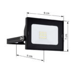 Aplica de exterior din aluminiu turnat sub presiune negru, sticlă transparentă, pivotantă, IP65, LxH: 90x70, AL: 60, incl. 1xLED 10W 230V, sursă 1000lm, ieșire 950lm, 6000K - imagine 5