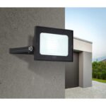 Aplica de exterior din aluminiu turnat sub presiune negru, sticlă transparentă, pivotantă, IP65, LxH: 110x80, AL: 60, incl. 1xLED 20W 230V, sursă 1900lm, ieșire 1800lm, 6000K - imagine 2