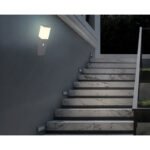 Aplica de exterior din oțel inoxidabil antracit, plastic alb, IP44, LxH: 80x330mm, AL: 165mm, excl 1x E27 LED 15W 230V - imagine 2