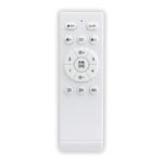 Ventilator de plafon metal alb mat, plastic alb mat, plastic opal, dimmable, mai multe niveluri prin întrerupător de perete, telecomandă, baterie inclusă 1x CR2025, 15m², ø:400mm, H:126mm, incl. LED 9W 230V, sursă 1000lm, ieșire 800lm, CCT 2700-6500K - imagine 5