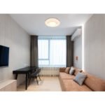 Plafonieră metal alb mat, opal strălucitor acrilic, inel cromat, reglabil, mai multe niveluri prin intermediul comutatorului de perete, telecomandă, ø:400mm, H:85mm, LED 24W 230V, sursă 200-2300lm, 150-1600lm ieșire, CCT 2700-6500K - imagine 2