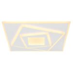 Plafonieră metalică albă, acrilică albă, L x l x I: 400x400x54mm, inclusiv LED 24W 230V, 3000lm Sursă, 2100lm Ieșire, 3000K - imagine 4