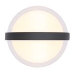 Lampă de exterior aluminiu antracit, metal antracit, plastic transparent, plastic opal, IP54, efect luminos prin intermediul a 2 lentile în 2 direcții, LxA: 105x110mm, AL: 130mm, incl. LED 12W 230V, sursă 1511lm, ieșire 1320lm, 3000K - imagine 4