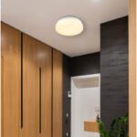 Plafonieră metal alb, plastic opal, display 16 piese, ø: 180mm, H: 65mm, incl. LED 9W 230V, sursă 960lm, ieșire 570lm, 3000K - imagine 2