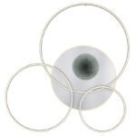 Plafonieră aluminiu argintiu mat periat, plastic alb, acrilic, efect 3D oglindă, reglabil, mai multe niveluri prin intermediul comutatorului de perete, telecomandă, LxLxA:1264x1053x130mm,LED 70W 230V,sursă 600-9217lm,ieșire 300-4599lm, CCT 2700-6500K - imagine 4