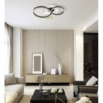 Corp de iluminat de tavan, metal alb/negru, acrilic alb, reglabil, mai multe niveluri cu întrerupător de perete, SmartLight, aplicație, memorie, telecomandă, LxLxP: 690x590x160mm, LED 48W 230V, sursă 455-6051lm, ieșire 47-2015lm, 2700-6000K
