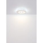 Plafonieră metal alb mat, alb acrilic, funcții suplimentare: 3000K și 6500K combinate, nu sunt comutabile, L x l x I: 480x430x60mm, inclusiv LED 24W 230V, 3000lm Sursă, 2000lm Ieșire - imagine 4