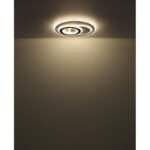Plafonieră metal alb/negru mat, reglabil, mai multe niveluri prin intermediul întrerupătorului de perete, culori fixabile, SmartLight, memorie, lumină de noapte, telecomandă, ø: 700mm, LED 60W 230V, 1000-4100lm ieșire, CCT 2700-6500K - imagine 5