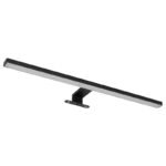 Aplică metal negru mat, aluminiu negru mat, plastic alb, IP44, l x I: 600x40mm, A: 120mm, incl. LED 12W 230V, sursă 1330lm, putere 530lm, 4000K - imagine 4