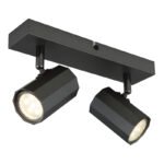 Aplica Spot de lumină gri metalic mat, gri aluminiu mat, LxLxA: 260x60x145mm, fără 2x GU10 25W 230V