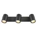 Spot gri metalic mat, gri aluminiu mat, LxLxA: 390x60x145mm, fără 3x GU10 25W 230V - imagine 5