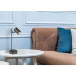 Veioză James, Gri mat, LED 5W, L165xH350mm, Globo - imagine 2