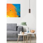 Lampă suspendată metal bronz mat, aluminiu bronz mat, cablu PVC negru, ø: 100mm, H: 1200mm, excl. 1x GU10 25W 230V - imagine 2