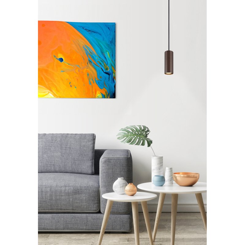 james-57919h-g28923-4 Pendul James, Bronz mat, GU10 1x25W, Ø100mm, Globo - imagine 1