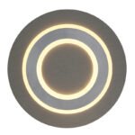 Plafoniera plastic antracit periat, metal gri periat, acrilic opal, ø: 320mm, H: 55mm, incl LED 24W 230V, sursa 2400lm, iesire 710lm, 3000K. - imagine 4
