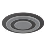 Plafonieră metal antracit periat, metal gri periat, acrilic opal, ø: 480mm, H: 52mm, incl. LED 40W 230V, sursă 3700lm, ieșire 1100lm, 3000K - imagine 3
