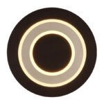 Plafoniera plastic antracit periat, metal gri periat, acril opal, LxLxA: 320x320x55mm, incl LED 24W 230V, sursa 2200lm, iesire 680lm, 3000K. - imagine 4