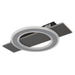 Plafoniera din plastic antracit periat, metal gri periat, acril opal, LxLxA: 440x290x55mm, incl. LED 18W 230V, sursa 1740lm, iesire 1000lm, 3000K. - imagine 4