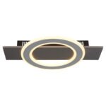 Plafoniera din plastic antracit periat, metal gri periat, acril opal, LxLxA: 440x290x55mm, incl. LED 18W 230V, sursa 1740lm, iesire 1000lm, 3000K. - imagine 5