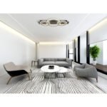 Plafoniera plastic antracit periat, metal gri periat, acril opal, LxLxA: 730x350x70mm, incl. LED 50W 230V, sursa 4700lm, iesire 2300lm, 3000K. - imagine 2