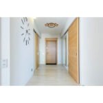 Plafonieră, plastic cu efect de lemn întunecat, metal negru mat, acrilic opal, LxLxH: 440x290x52mm, inclusiv LED 18W 230V, sursă 1740lm, ieșire 1000lm, 3000K - imagine 2