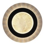 Plafonieră, metal negru mat, plastic auriu mat, plastic cristale transparente, plastic negru mat, mai multe niveluri prin comutator de perete, funcție de memorie, ø: 200mm, H: 55mm, incl. LED 12W 230V, sursă 1400lm, ieșire 470lm, CCT 3000/4000/6500K - imagine 4