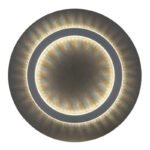Plafonieră metal negru mat, plastic antracit mat, plastic cristale transparente, plastic gri deschis mat, mai multe niveluri prin comutator de perete, funcție de memorie, ø: 350mm, incl. LED 24W 230V, sursă 3300lm, ieșire 920lm, CCT 3000/4000/6500K - imagine 4