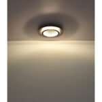 Plafonieră metal negru mat, plastic antracit mat, plastic cristale transparente, plastic gri deschis mat, mai multe niveluri prin comutator de perete, funcție de memorie, ø: 350mm, incl. LED 24W 230V, sursă 3300lm, ieșire 920lm, CCT 3000/4000/6500K - imagine 6
