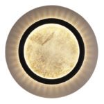 Plafonieră, metal negru mat, plastic auriu mat, plastic cristale transparente, plastic negru mat, mai multe niveluri prin comutator de perete, funcție de memorie, ø: 350mm, H: 55mm, incl. LED 24W 230V, sursă 3300lm, ieșire 920lm, CCT 3000/4000/6500K - imagine 4