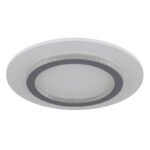 Plafonieră metal alb mat, plastic alb mat, plastic cristale transparente, plastic gri deschis mat, mai multe niveluri prin comutator de perete, funcție de memorie, ø: 350mm, H: 55mm, incl. LED 24W 230V, sursă 3300lm, ieșire 920lm, CCT 3000/4000/6500K - imagine 3