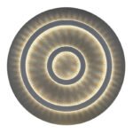 Plafonieră metal negru mat, plastic antracit mat, cristale transparente, dimmabilă, mai multe niveluri prin comutator de perete, funcție de memorie, temporizator, telecomandă, ø 450mm, LED 40W 230V, sursă 400-4700lm, ieșire 130-1300lm, CCT 3000-6500K - imagine 4