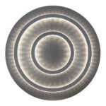 Plafonieră metal negru mat, plastic antracit mat, gri deschis mat, plastic cristale transparente, , dimmabilă, mai multe niveluri prin comutator de perete, funcție de memorie, telecomandă, ø: 550mm, LED 60W 230V, 210-2100lm ieșire, 3000-6500K - imagine 5