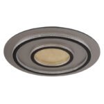 Plafonieră metal negru mat, plastic auriu mat, cristale transparente, dimmabilă, mai multe niveluri prin comutator de perete, funcție de memorie, lumină de noapte, telecom., ø: 550mm, LED 60W 230V, 900-9100lm sursă, 210-2100lm ieșire, CCT 3000-6500K - imagine 4