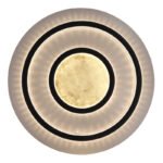 Plafonieră metal negru mat, plastic auriu mat, cristale transparente, dimmabilă, mai multe niveluri prin comutator de perete, funcție de memorie, lumină de noapte, telecom., ø: 550mm, LED 60W 230V, 900-9100lm sursă, 210-2100lm ieșire, CCT 3000-6500K - imagine 5