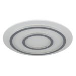 Plafonieră metal alb mat, plastic alb mat, cristale transparente, dimmabilă, mai multe niveluri prin comutator de perete, funcție de memorie, lumină de noapte, telecomandă, ø: 550mm, LED 60W 230V, 900-9100lm sursă, 210-2100lm ieșire, CCT 3000-6500K - imagine 3