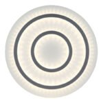 Plafonieră metal alb mat, plastic alb mat, cristale transparente, dimmabilă, mai multe niveluri prin comutator de perete, funcție de memorie, lumină de noapte, telecomandă, ø: 550mm, LED 60W 230V, 900-9100lm sursă, 210-2100lm ieșire, CCT 3000-6500K - imagine 4