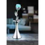 Veioza, acril, in forma de vaza cu floare, intrerupator,schimba culoare in mai multe culori, baterii excl 3xAAA 1,5V D:. 82, H :. 1xRGB LED 0,06W 4,5V 290, inclusiv - imagine 4