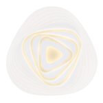 Plafoniera metal alb, acril, funcție cu memorie, lumină de veghe, Google Assistant+Alexa, dimabil, telecomandă, culori fixabile, D: 500, H: 65, incl. 1xLED 40W 230V, sursă 5400lm, ieșire 3300lm, CCT 3000-6500K - imagine 5