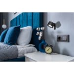 Lampă de masă metal/plastic negru, touch on/off, variator de intensitate, memorie, Adaptor excl. , Acu CR18650 1200mAh, ca lanternă/ca lampă de masă/cu clemă/pentru montare pe perete,L x l x I:130x120x350mm,LED 4,5W 5V,120lm Ieșire,CCT3000/4000/5000K - imagine 3