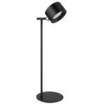 Lampă de masă metal/plastic negru, touch on/off, variator de intensitate, memorie, Adaptor excl. , Acu CR18650 1200mAh, ca lanternă/ca lampă de masă/cu clemă/pentru montare pe perete,L x l x I:130x120x350mm,LED 4,5W 5V,120lm Ieșire,CCT3000/4000/5000K - imagine 6
