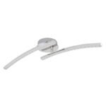 Plafoniera,metal cromat,plastic, cristale acrilice transparente, reglabila, schimband culoarea luminii folosind peretii. comutator, functie de memorie,IP44, fixare culoare, LxLxH: 590x100x105,LED 12W 230V,sursa 1320lm,iesire 720lm, 3000-4000-6000K - imagine 3
