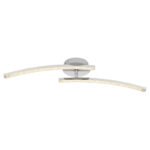 Plafoniera,metal cromat,plastic, cristale acrilice transparente, reglabila, schimband culoarea luminii folosind peretii. comutator, functie de memorie,IP44, fixare culoare, LxLxH: 590x100x105,LED 12W 230V,sursa 1320lm,iesire 720lm, 3000-4000-6000K - imagine 4