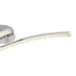 Plafoniera,metal cromat,plastic, cristale acrilice transparente, reglabila, schimband culoarea luminii folosind peretii. comutator, functie de memorie,IP44, fixare culoare, LxLxH: 590x100x105,LED 12W 230V,sursa 1320lm,iesire 720lm, 3000-4000-6000K - imagine 6